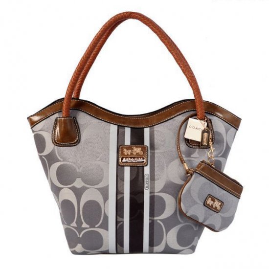 coach tote grey